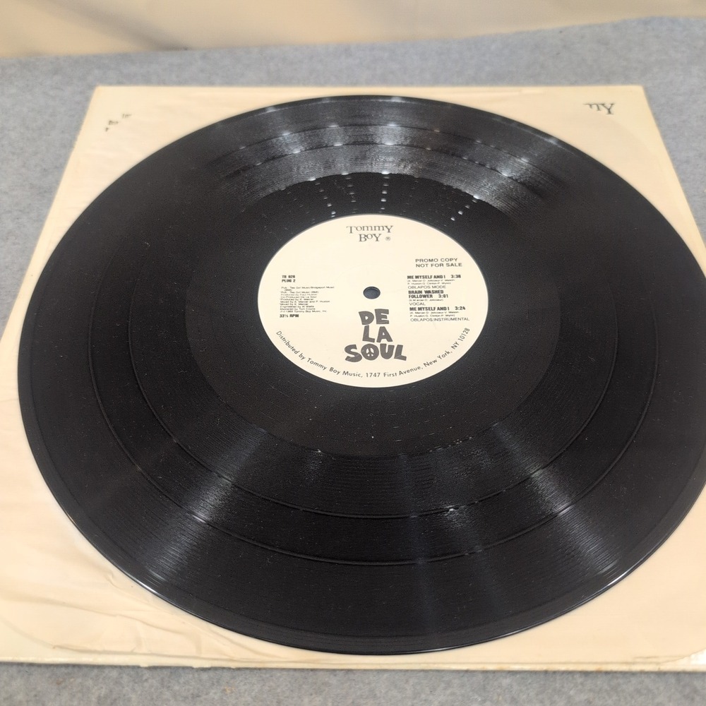 De La Soul Me Myself and I 12" Vinyl Promo Tommy Boy TB 926 Hip Hop 1989 - Picture 6 of 7